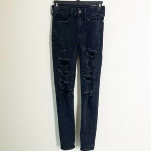 NWOT! American Eagle HiRise Ripped Jeans